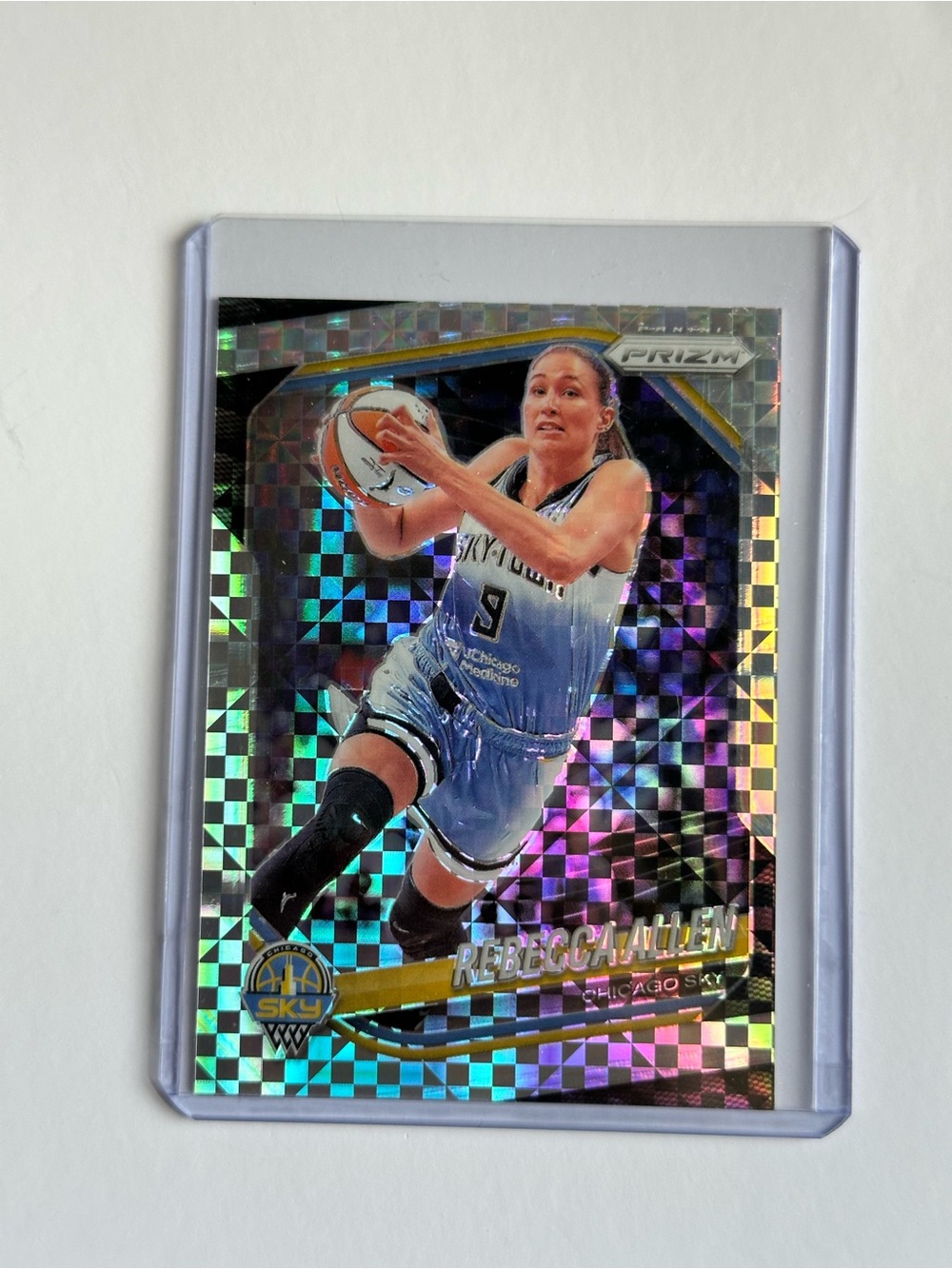 Panini Prizm Rebeca Allen Holographic Silver/Blue Basketball Card